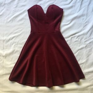 Formal Strapless Skater Dress
